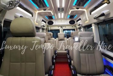 Taking 9 seater luxury Rental Tempo Traveller for Family Trip to Dharamshala