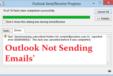 Hoe te repareren dat Outlook geen e-mails verzendt of ontvangt?