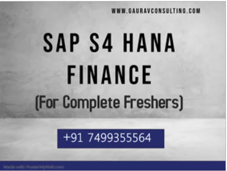 SAP S/4 HANA 2020 Finance (FICO) Online Training & Certification Course | Gaurav Learning Solutions