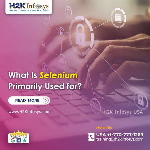 Selenium Online Training Courses at H2k Infosys USA