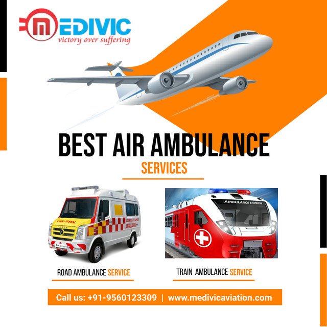 Take the Top ICU Setup Air Ambulance Services in Amritsar by Medivic