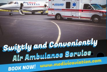 Book the High Listed Air Ambulance Service in Aizawal by Medivic