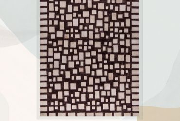 Luxury Abstract Geometric Contemporary Handmade Leather Tufted Rio Capella Beige/Brown Area Rug Carpet