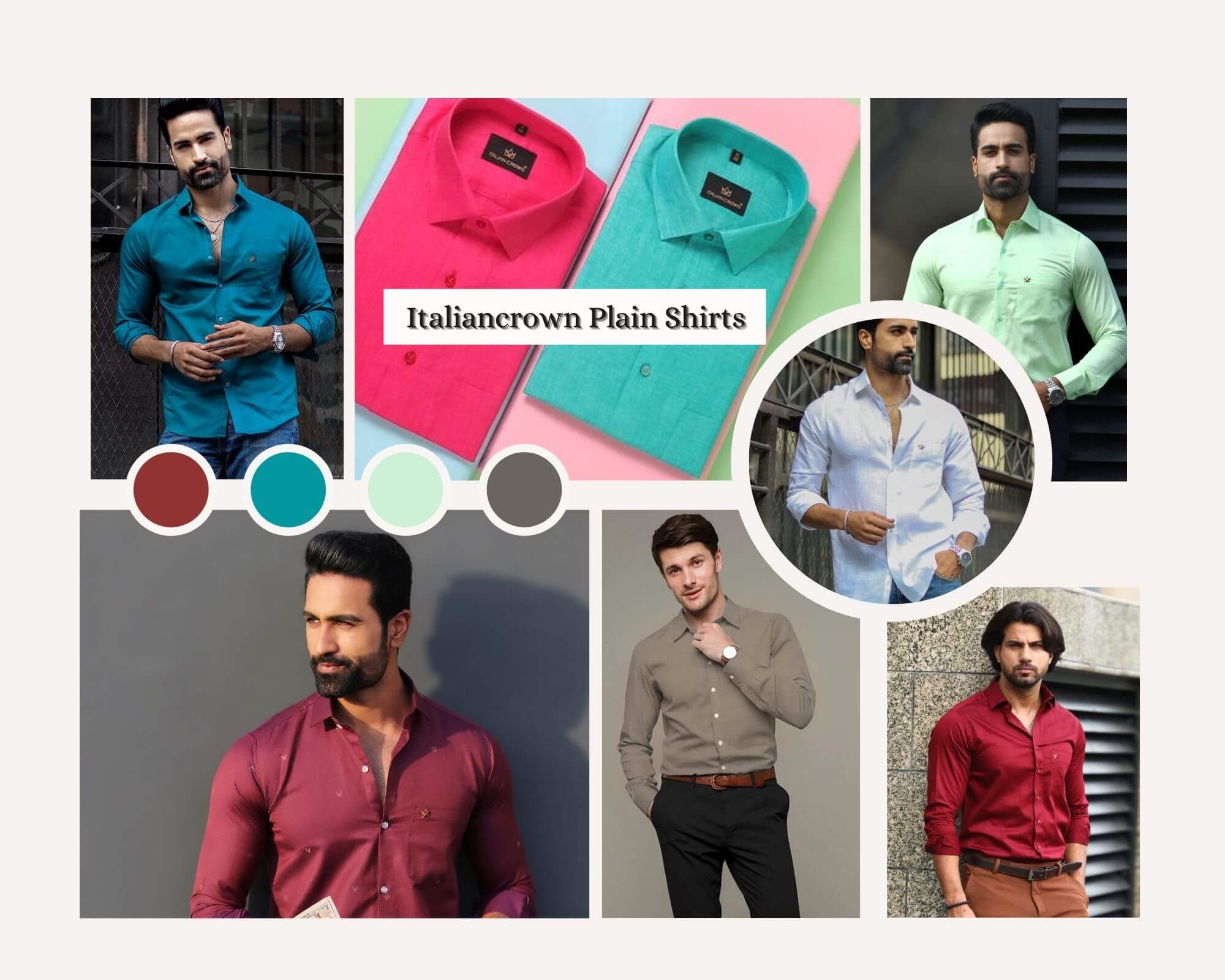 Buy Men's Plain Shirts Online at Low Prices – Italiancrown