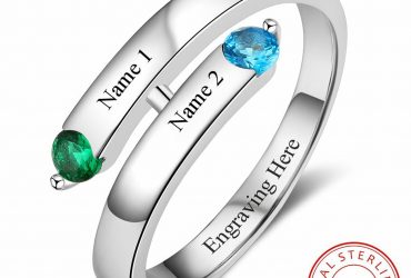 Personalized Quality 925 Sterling Silver Birthstone Ring
