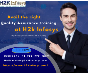 Avail the right Quality Assurance training at H2k Infosys