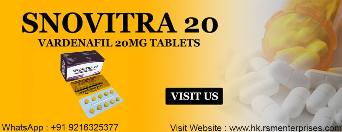 Buy Snovitra 20mg(Vardenafil 20mg) Tablets Cheap Price | 50% Discount & Same Day Delivery