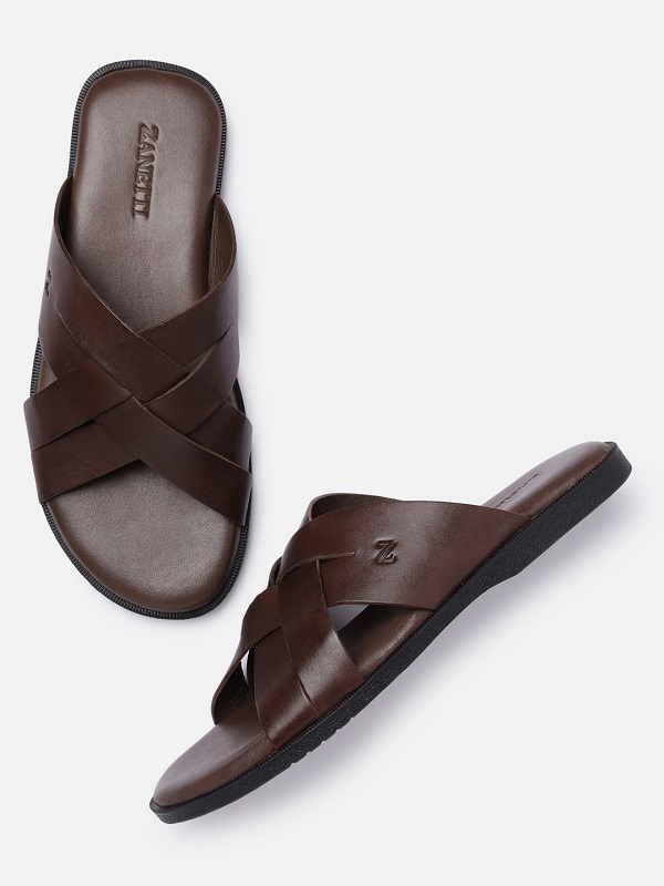 Buy Mens Leather Flip Flops – Zzanetti