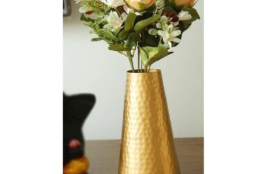 Metal Gold Flower Vase